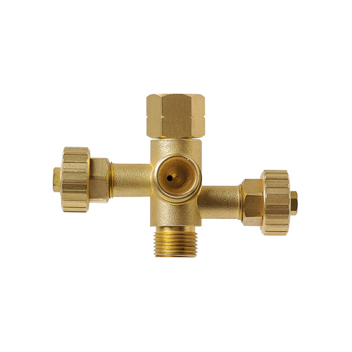3/8" LH Double Adaptor with Taps